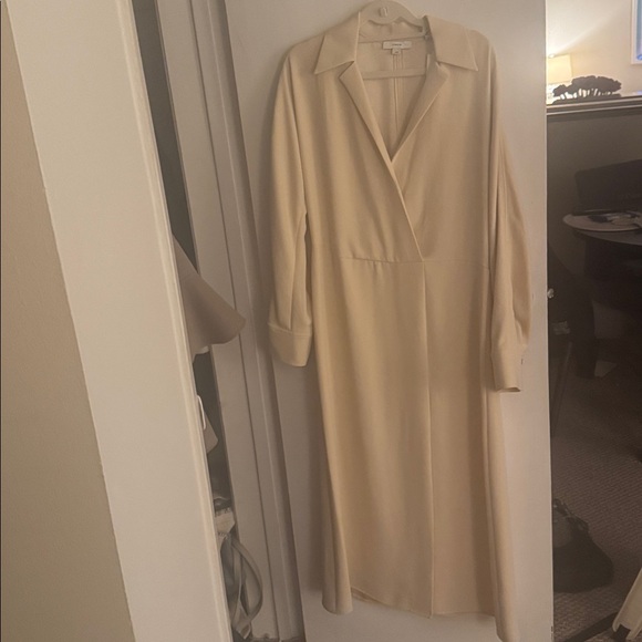 Never worn VINCE Cream Long Sleeve Dress - Picture 6 of 6